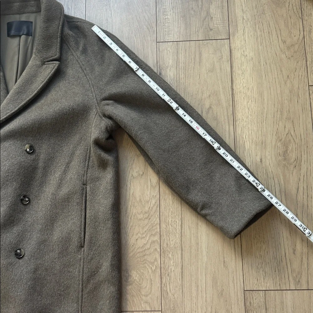 OAK + FORT Men’s Double-Breasted Wool-Blend Overcoat Jacket Men’s Large